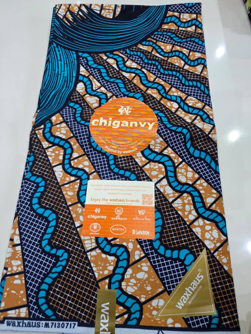 Chiganvy Blue Wave Gold Grid Waxhaus Wrapper