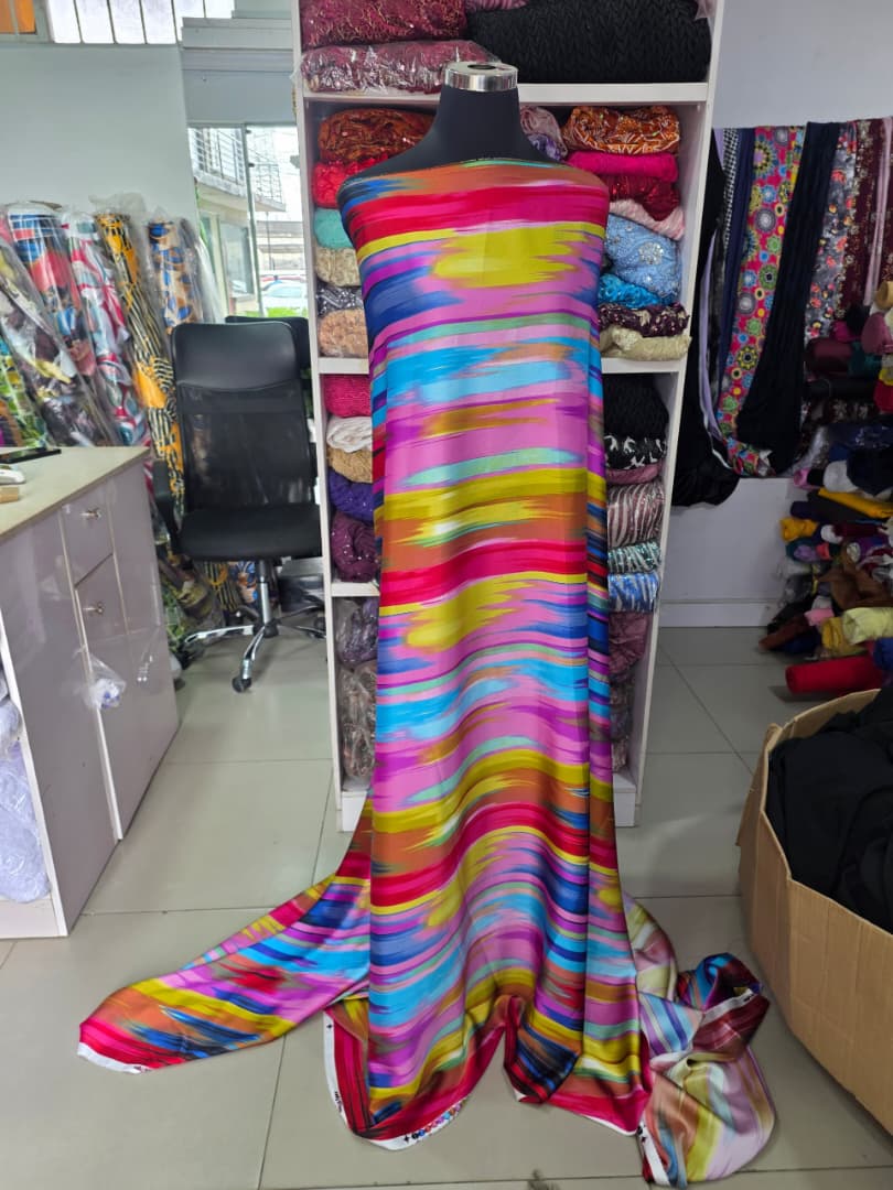 Rainbow Brushstroke Ombre Halter Maxi Dress
