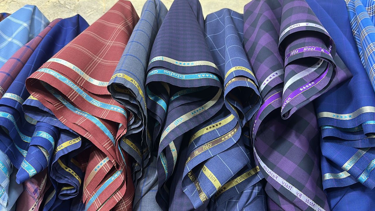 Super 180 Windowpane Italian Suiting Collection