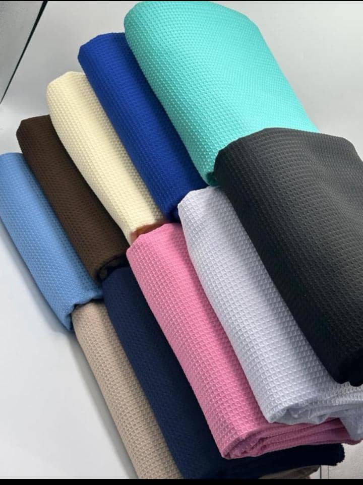 Waffle Weave Cotton Luxury Fabric Collection