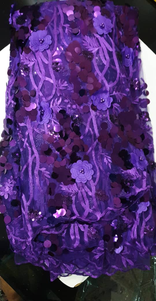 3D Purple Lace