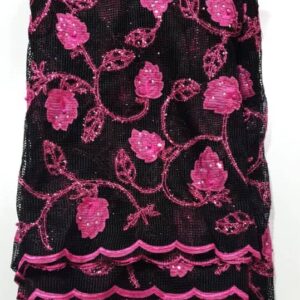 Black & Pink Sample Lace