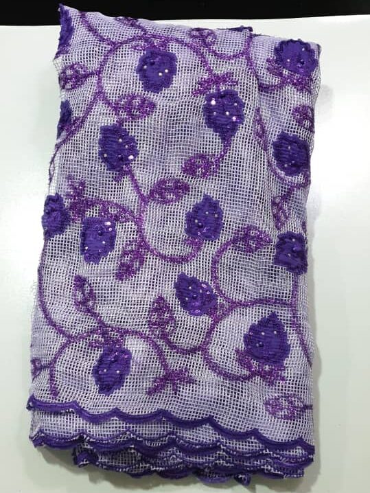 Purple Net Lace