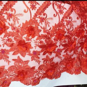 Red 3D Lace